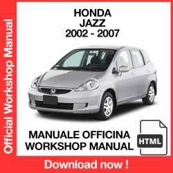 Workshop Manual Honda Jazz (2002-2007)