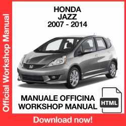 Workshop Manual Honda Jazz (2007-2014)