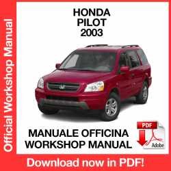 Workshop Manual Honda Pilot (2003)