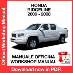 Workshop Manual Honda Ridgeline (2006-2008)