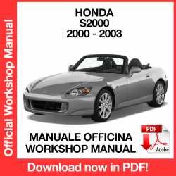 Workshop Manual Honda S2000 (2000-2003)