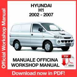 Workshop Manual Hyundai H1 (2002-2007)