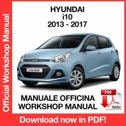 Workshop Manual Hyundai i10 (2013-2017)