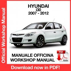 Workshop Manual Hyundai i30 (2007-2012)