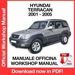 Workshop Manual Hyundai Terracan (2001-2005)