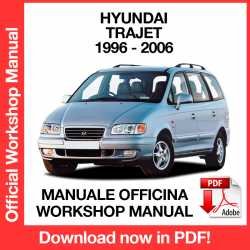 Workshop Manual Hyundai Trajet (1996-2006)