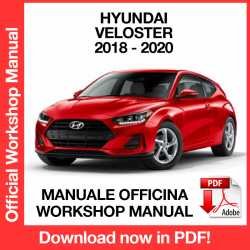 Workshop Manual Hyundai Veloster (2018-2020)