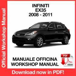 Workshop Manual Infiniti EX 35 (2008-2011)