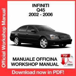 Workshop Manual Infiniti Q45 F50 (2002-2006)