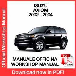 Workshop Manual Isuzu Axiom (2002-2004)