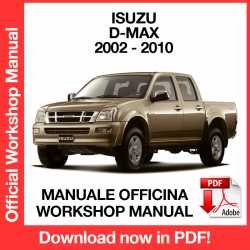 Workshop Manual Isuzu D-Max Dmax (2002-2010)