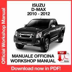 Workshop Manual Isuzu D-Max Dmax (2010-2012)