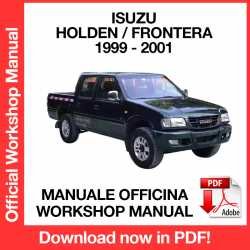 Workshop Manual Isuzu Holden Frontera (1999-2001)