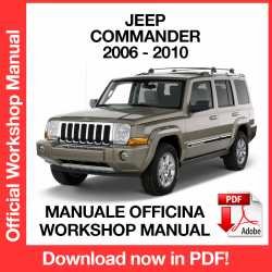 Workshop Manual Jeep Commander XK (2006-2010)