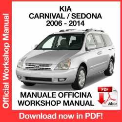 Workshop Manual Kia Carnival Sendona (2006-2009)