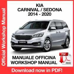 Workshop Manual Kia Carnival Sendona (2014-2020)