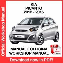 Workshop Manual Kia Picanto (2012-2016)