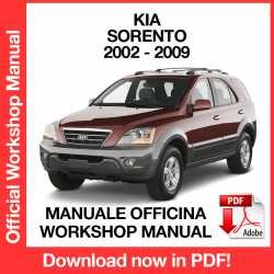 Workshop Manual Kia Sorento (2002-2009)
