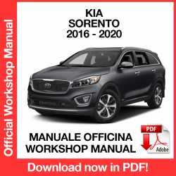 Workshop Manual Kia Sorento (2016-2020)