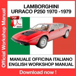 Workshop Manual Lamborghini Urraco P250 (1970-1979)