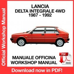 Workshop Manual Lancia Delta Integrale 4WD (1987-1992)