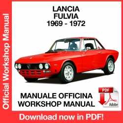 Workshop Manual Lancia Fulvia (1969-1972)