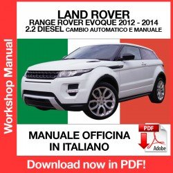 Workshop Manual Land RoverRange Rover Evoque L538