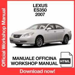 Workshop Manual Lexus ES350 (2007)