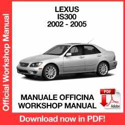 Workshop Manual Lexus IS300 (2002-2005)