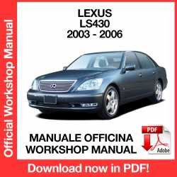 Workshop Manual Lexus LS430 (2003-2006)