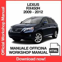 Workshop Manual Lexus RX450H (2009-2012)