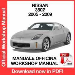 Workshop Manual Nissan 350Z (2005-2009)