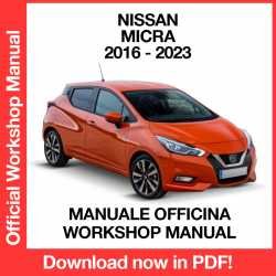 Workshop Manual Nissan Micra K14 (2016-2023)