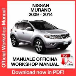 Workshop Manual Nissan Murano Z51 (2009-2014)