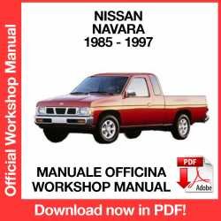 Workshop Manual Nissan Navara D21 (1985-1997)