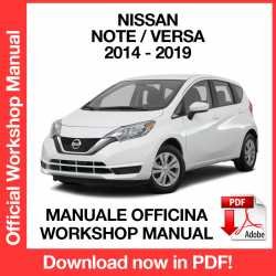 Workshop Manual Nissan Note / Versa (2014-2019)