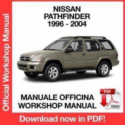 Workshop Manual Nissan Pathfinder R50 (1996-2004)