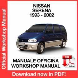 Workshop Manual Nissan Serena C23 (1993-2002)