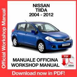 Workshop Manual Nissan Tiida C11 (2004-2012)