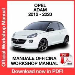 Workshop Manual Opel Adam (2012-2020)