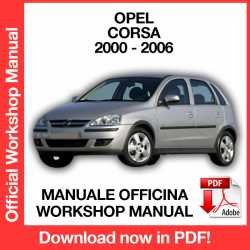 Workshop Manual Opel Corsa C (2000-2006)