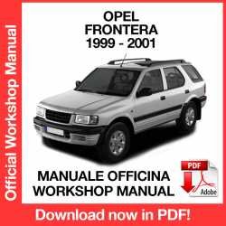 Workshop Manual Opel Frontera (1999-2001)