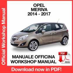 Workshop Manual Opel Meriva B (2014-2017)