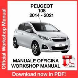Workshop Manual Peugeot 108 (2014-2021)