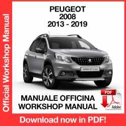 Workshop Manual Peugeot 2008 (2013-2019)
