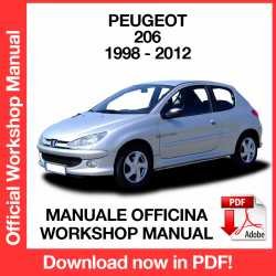 Workshop Manual Peugeot 206 (1998-2012)
