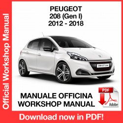 Workshop Manual Peugeot 208 (2012-2018)