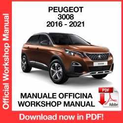 Workshop Manual Peugeot 3008 (2016-2021)