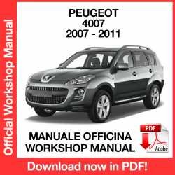 Workshop Manual Peugeot 4007 (2007-2011)