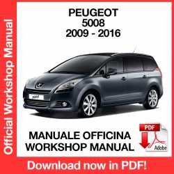 Workshop Manual Peugeot 5008 (2009-2016)